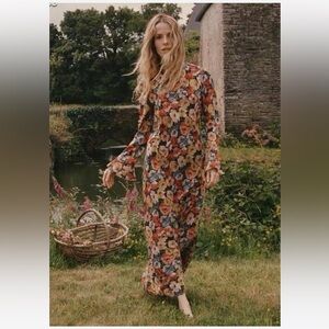 Doen Musetta Dress in Poppy Meadow, Size M